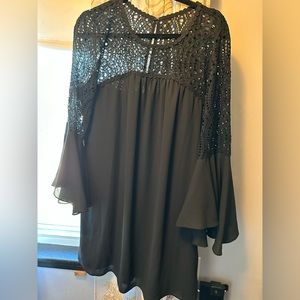 Black lace amenna dress